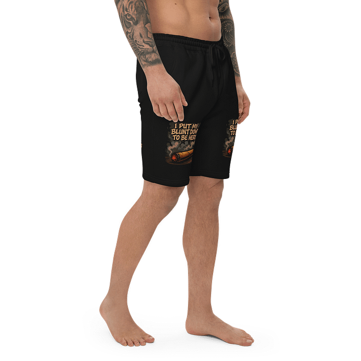 Funny Weed Shorts - "I Put My Blunt Down to Be Here" Stoner Shorts product image (2)