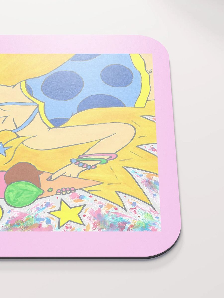 Girl with the ice cream - (art by Dina R.) - tempera painting picture - Classic Mouse Pad product image (5)