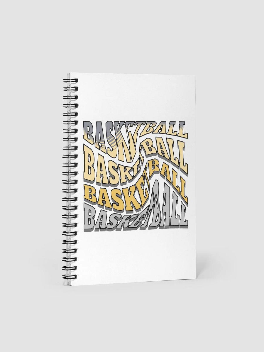 Mess Swirl Basketball Dynamic Spiral Notebook product image (1)