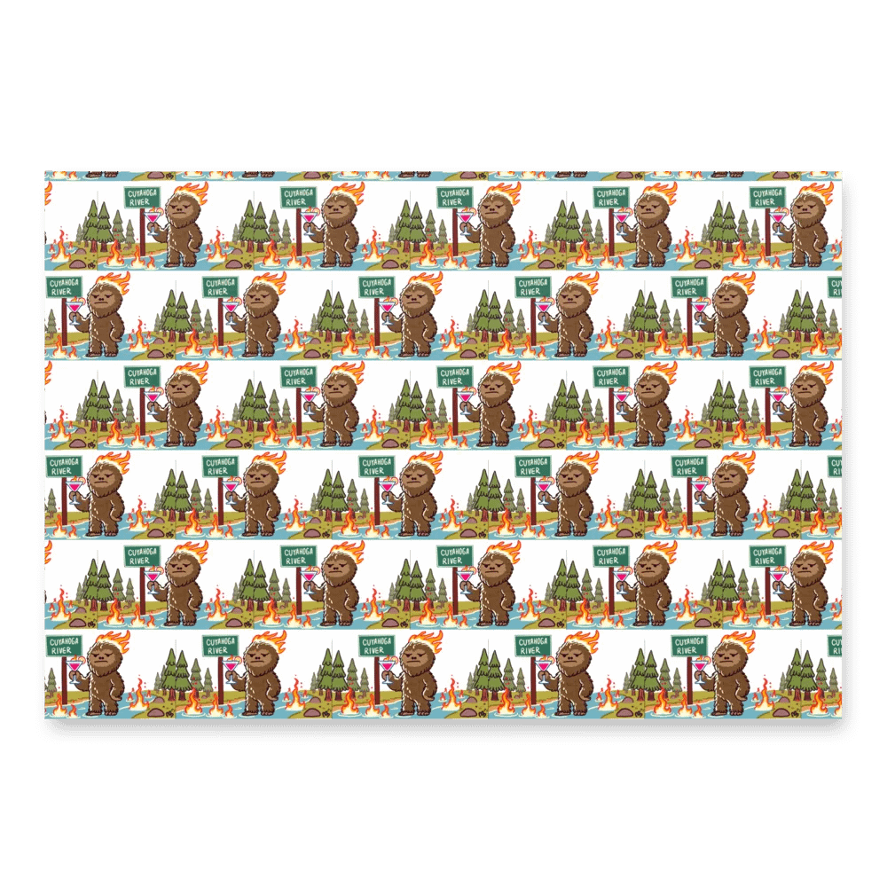 bigfoot wrapping paper product image (2)