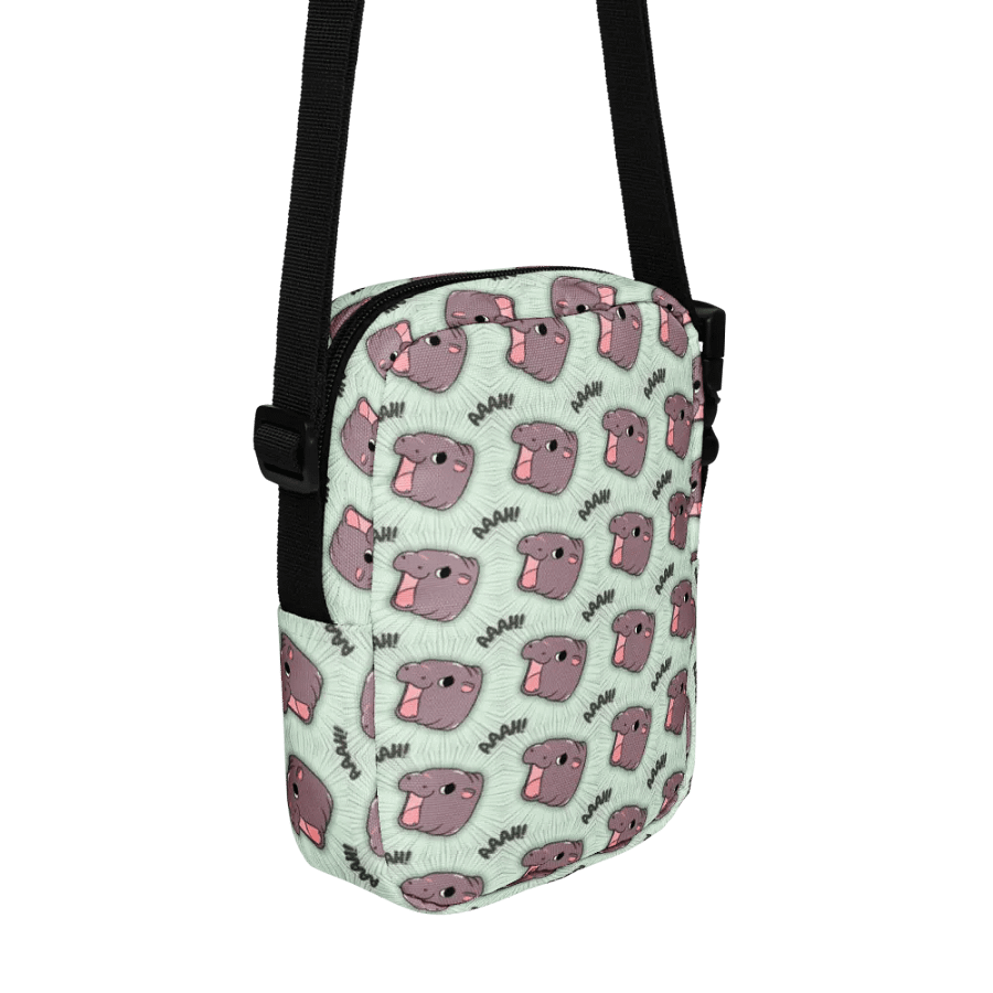 MOODENG'S GREEN AAAH! UTILITY CROSSBODY BAG! product image (2)