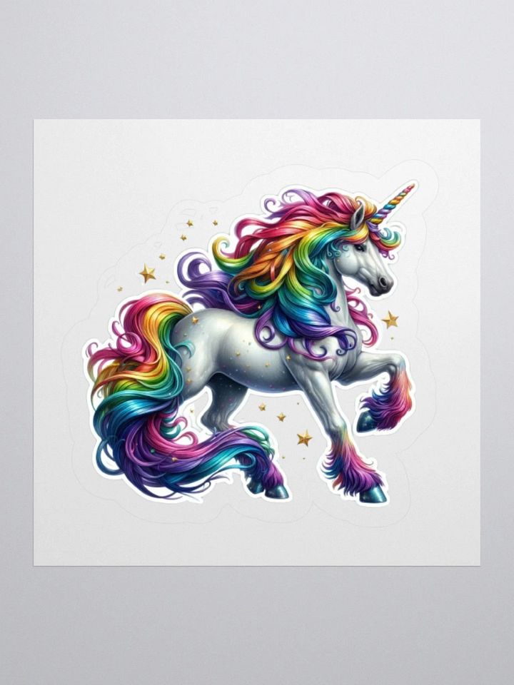 Rainbow unicorn Sticker product image (2)