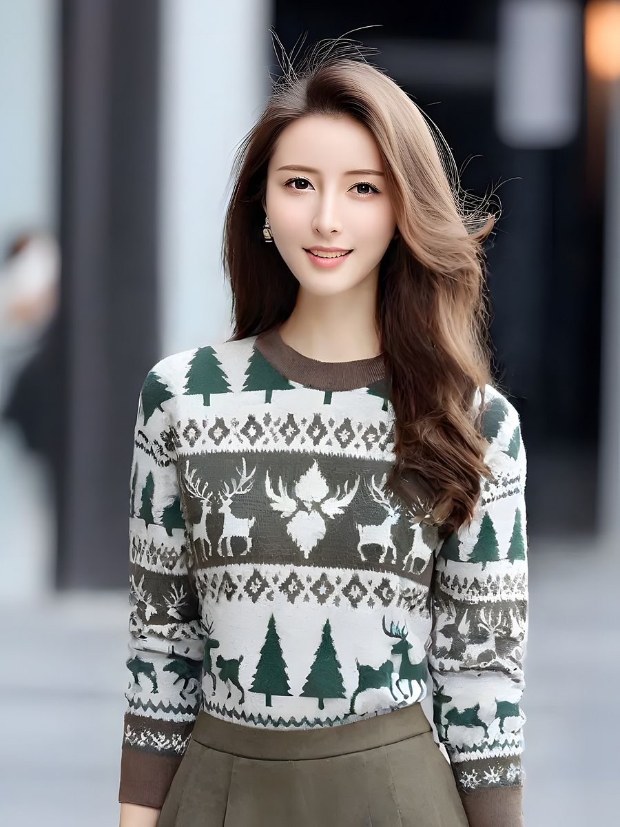 Winter Wilderness Christmas Sweatshirt – Cozy Holiday Knitwear product image (2)