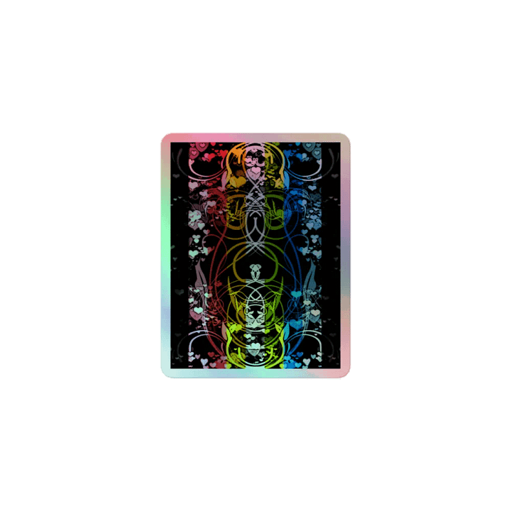 Queer Pride Flag Sticker (Flourish Variation) product image (1)