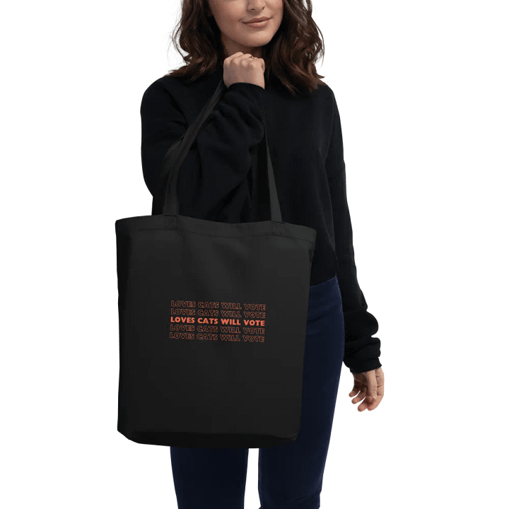 Loves Cats Will Vote Tote Bag product image (2)