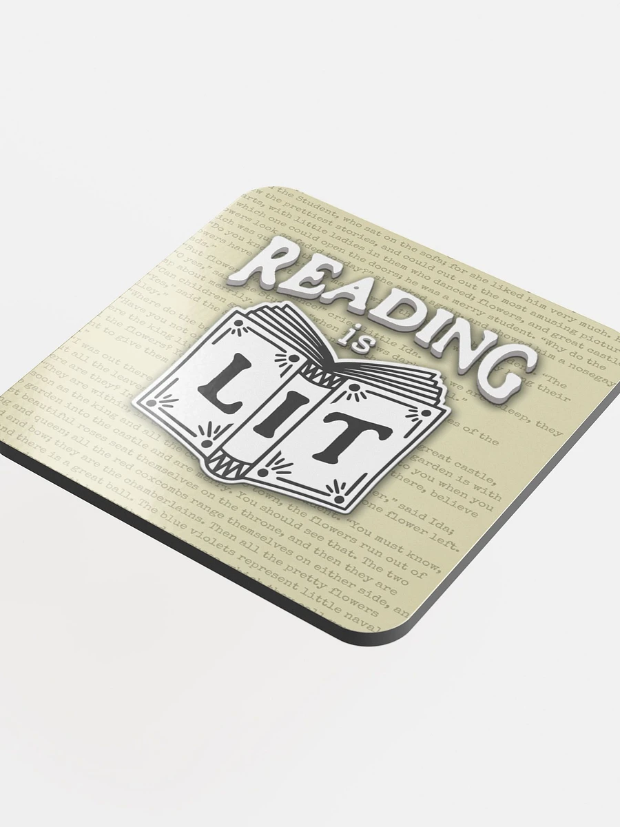 Reading Is Lit Beverage Coaster product image (4)