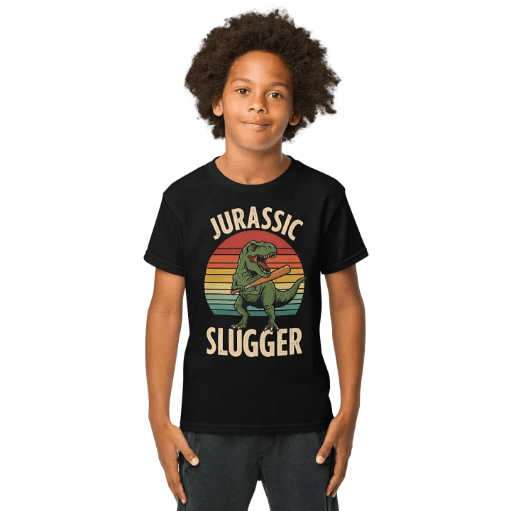 Jurassic Slugger Dino Youth Sports Tee product image (41)