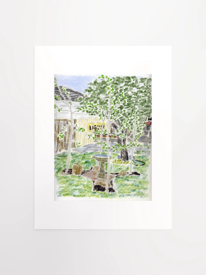 Backyard West View 09.25.05 print product image (1)