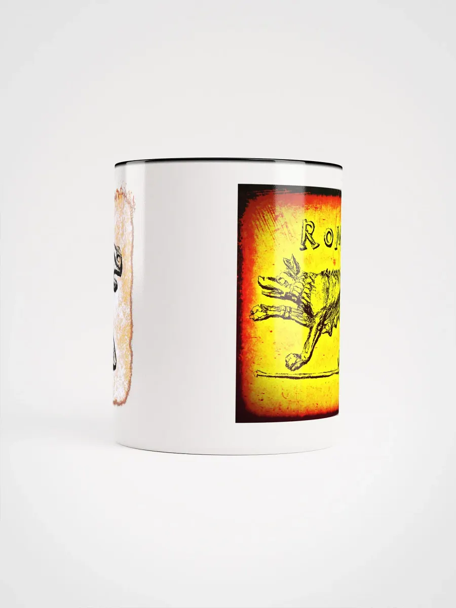 Roman She-Wolf Raising Forepaw and Horse Head Authentic Roman Art 3rd- 1st Centuries BC, Coffee & Tea Mug product image (5)