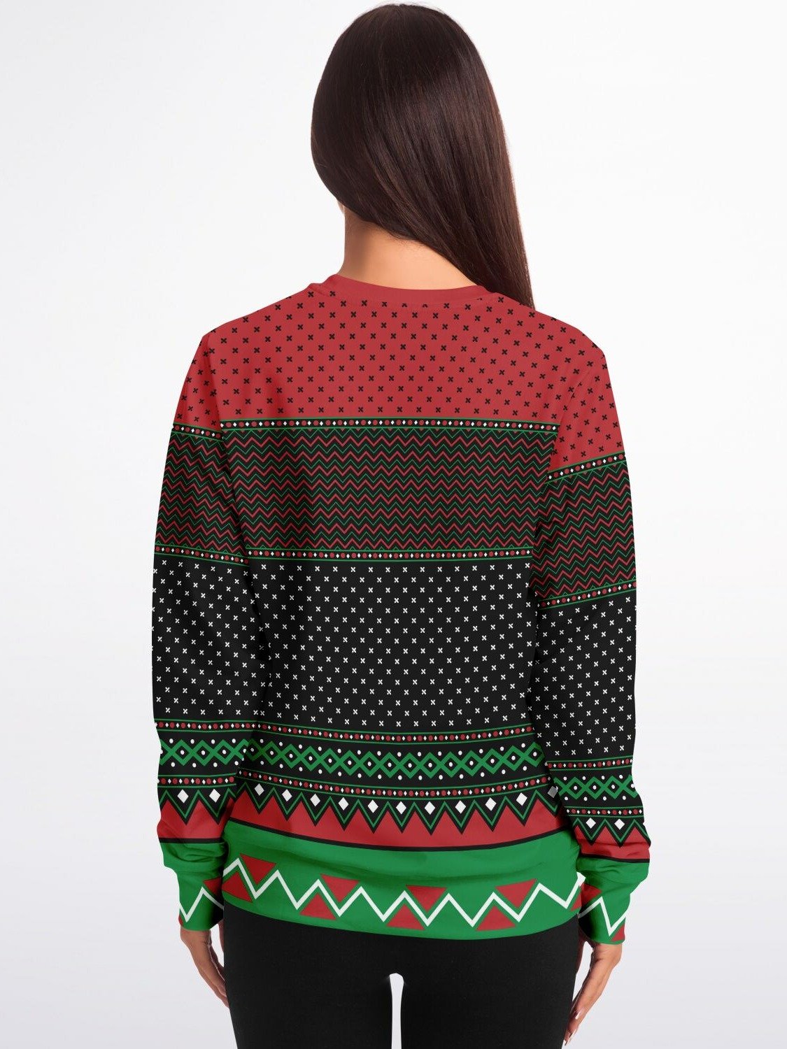 "Ask Your Mom If I'm Real" Funny Santa Christmas Sweatshirt | Unisex Holiday Humor Sweater | Christmas Party Outfit product image (2)