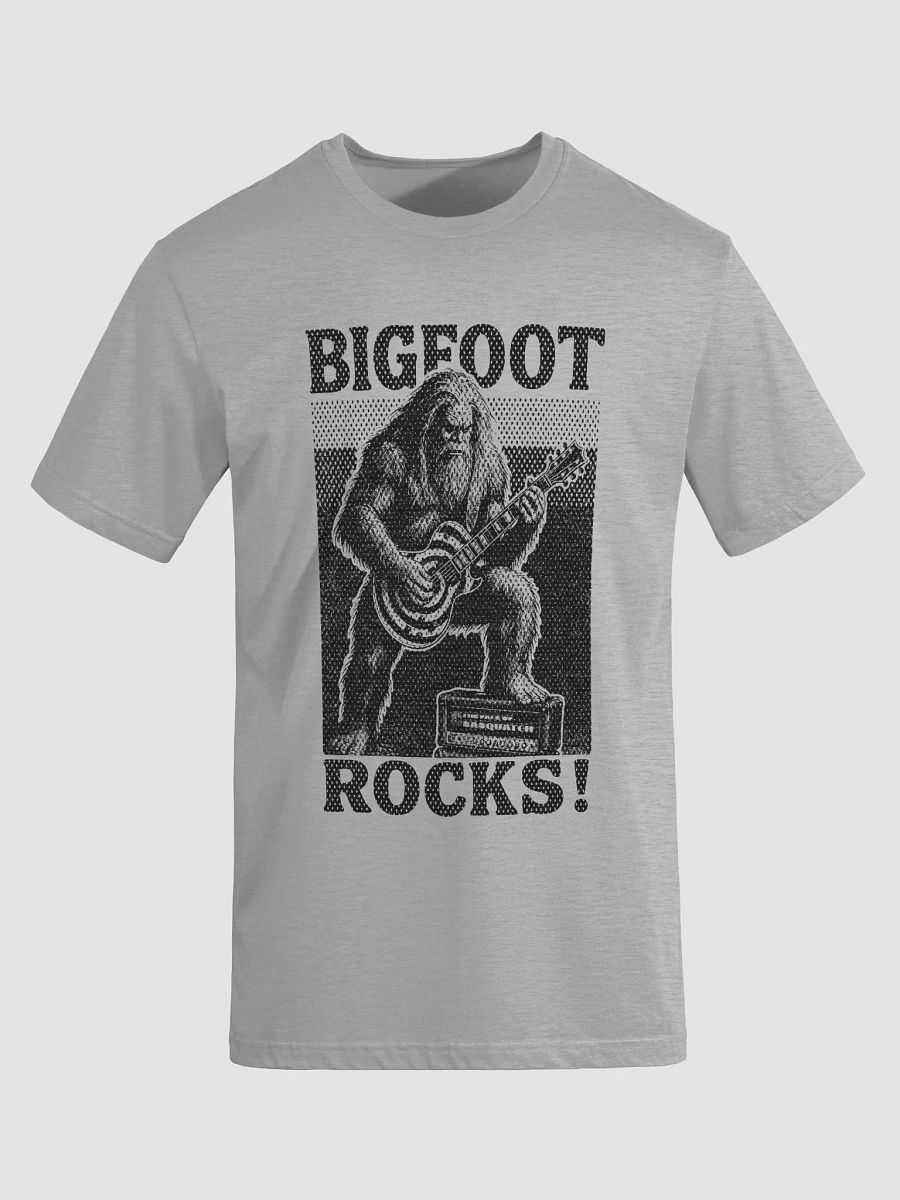 Bigfoot Rocks! – Retro Rock Sasquatch Guitar T-Shirt product image (3)