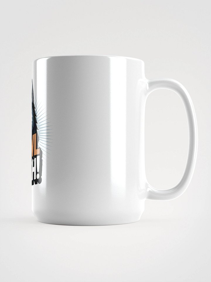 Howl Yeah! Playful Husky White Glossy Mug product image (1)