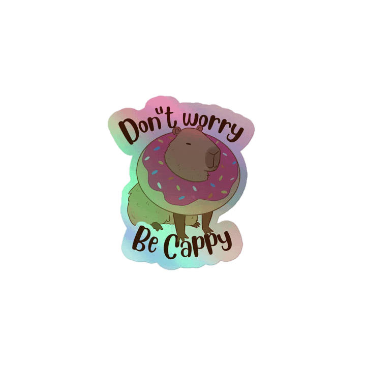 Cappy Donut Holographic Sticker Sheet product image (2)