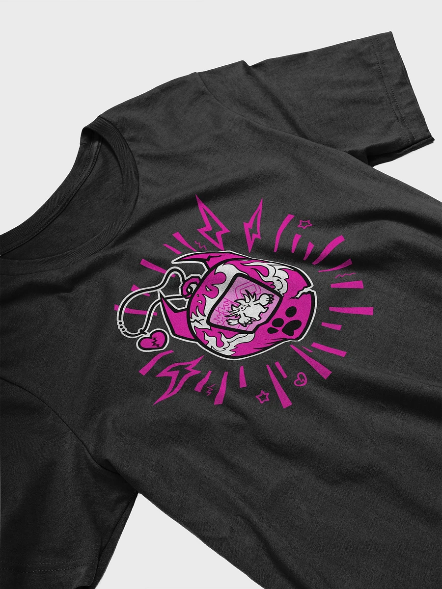 Heartbreaker Virtual Meow // T-Shirt - Hot Pink - Dark Mode product image (3)