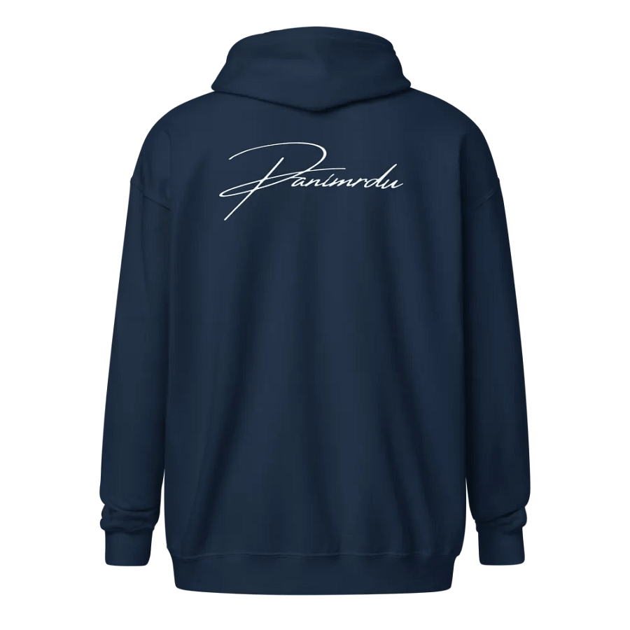 PANÍ MRDU Zip Up Hoodie in Navy product image (1)