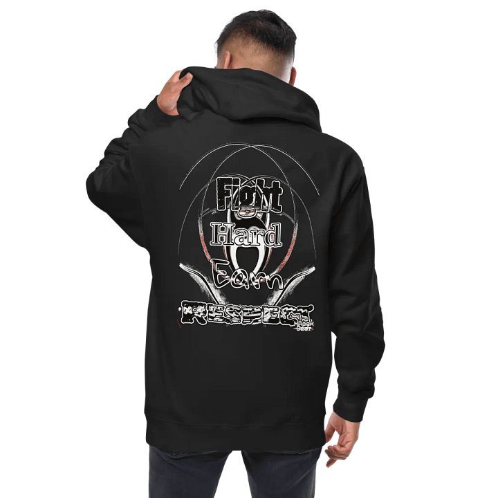 Fight Hard Earn Respect - Embroidered - Fleece Zip Up Hoodie product image (1)