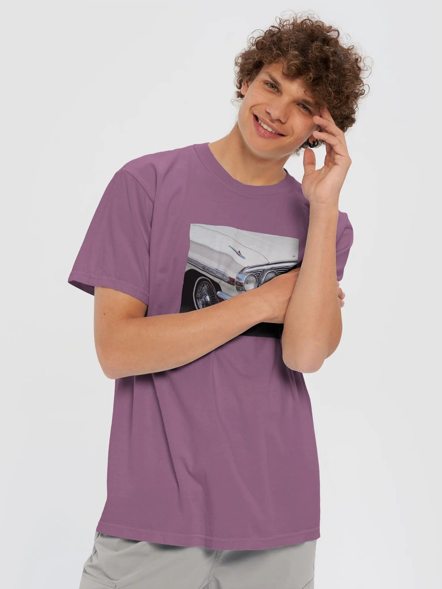 White Classic Headlights T-shirt product image (6)