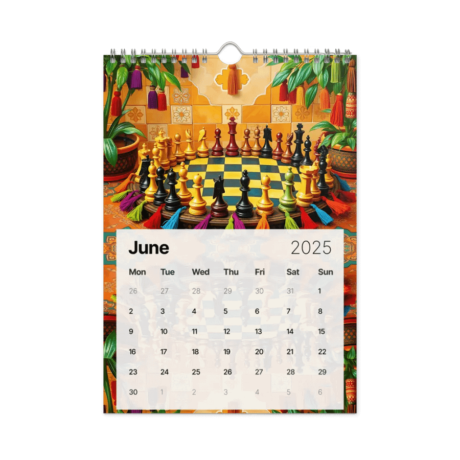 Chess Wall Calendar 2025 product image (11)