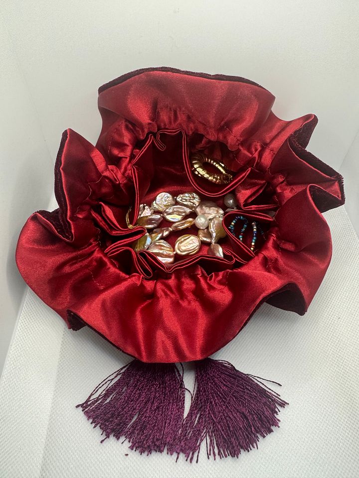 Satin Velvet Jewelry Bag product image (2)
