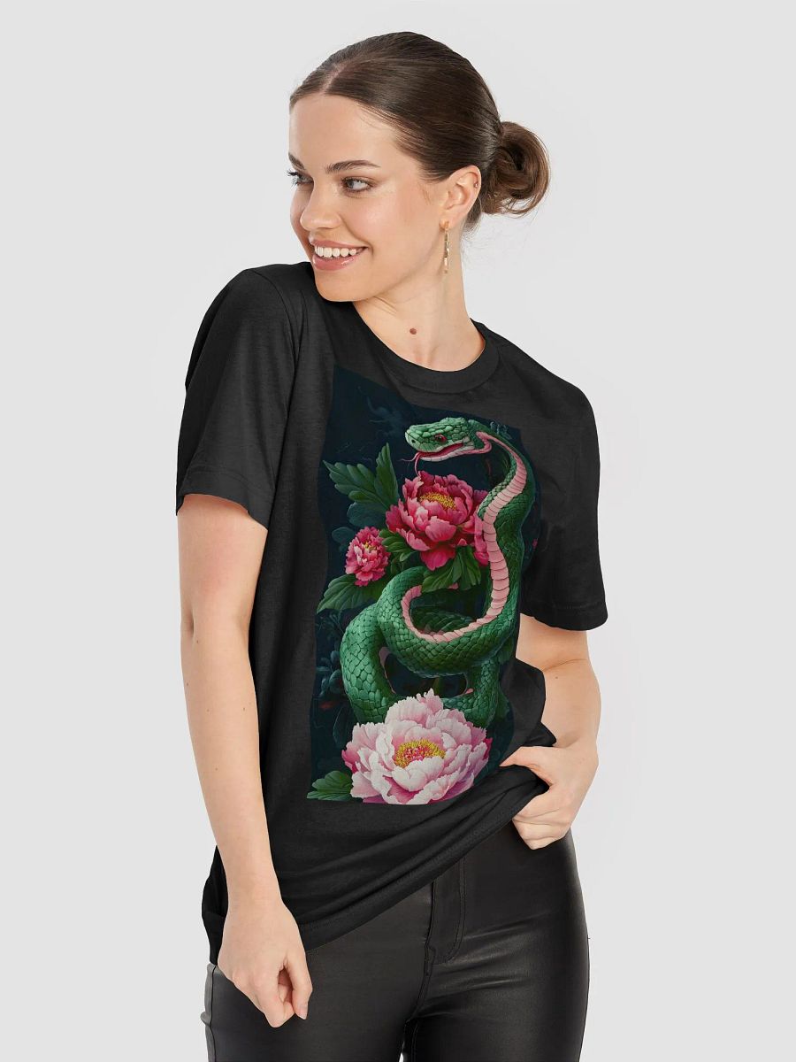 Pink and Green Floral Snake Supersoft Tee product image (4)