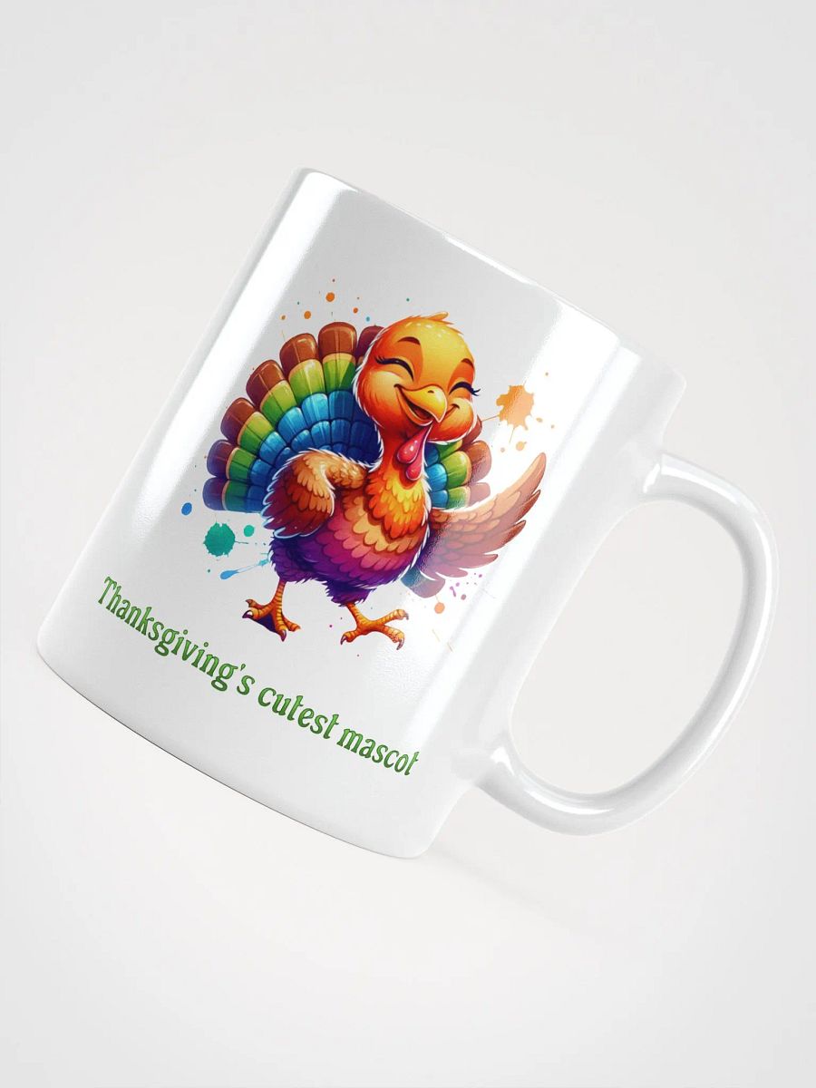 Thanksgiving's Cutest Mascot White Glossy Mug product image (4)