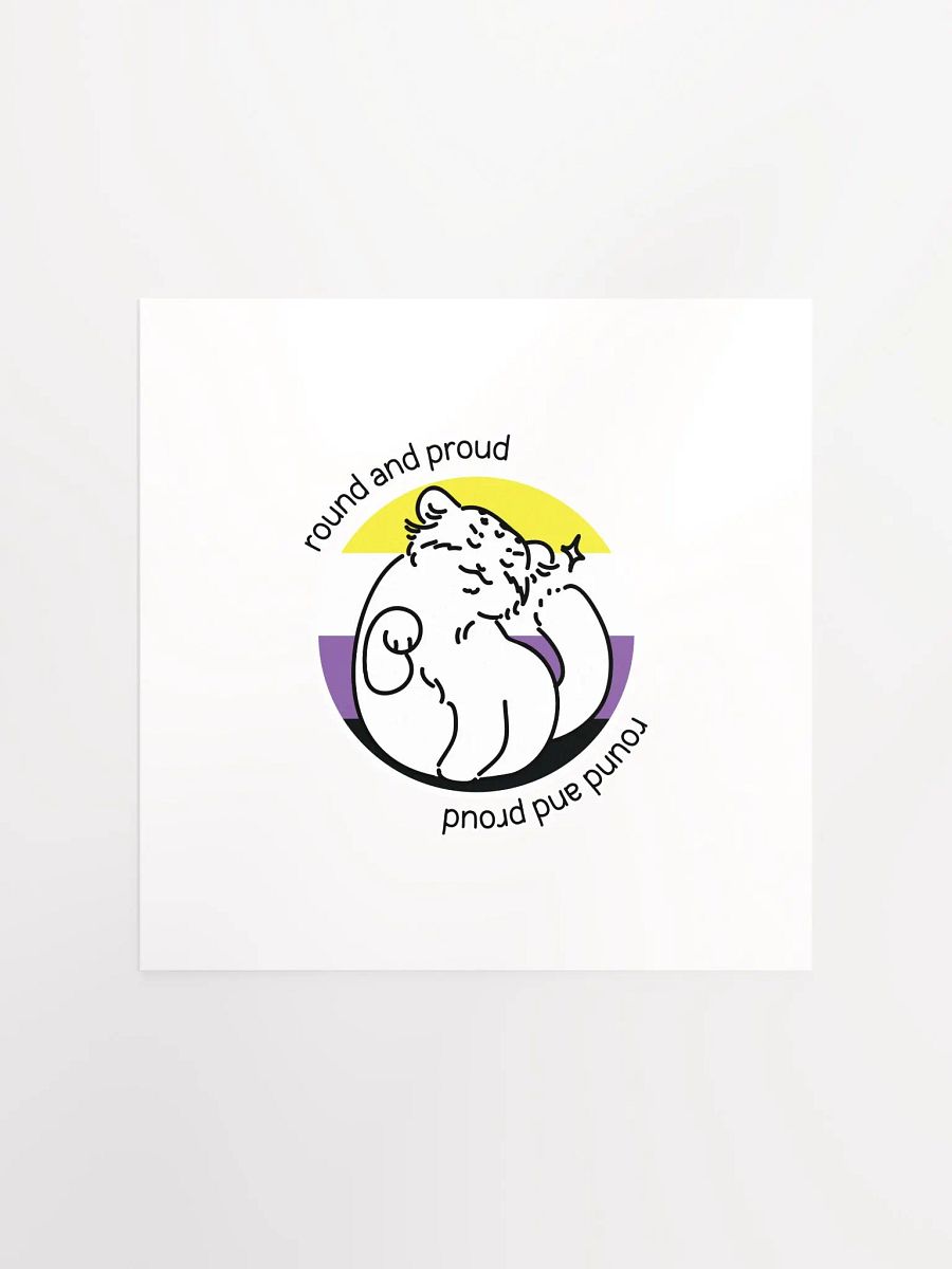 Round and Proud Manul Nonbinary Version - Matte Poster product image (1)