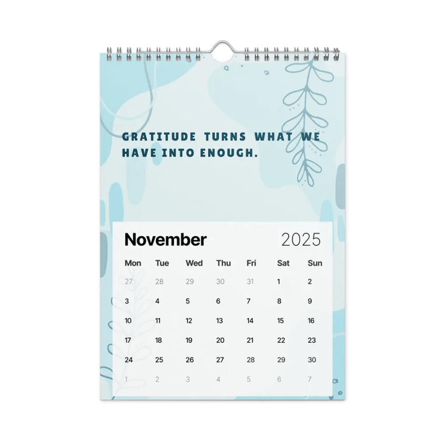 FLORAL INSPIRATIONAL QUOTES WALL CALENDAR 2025 product image (11)