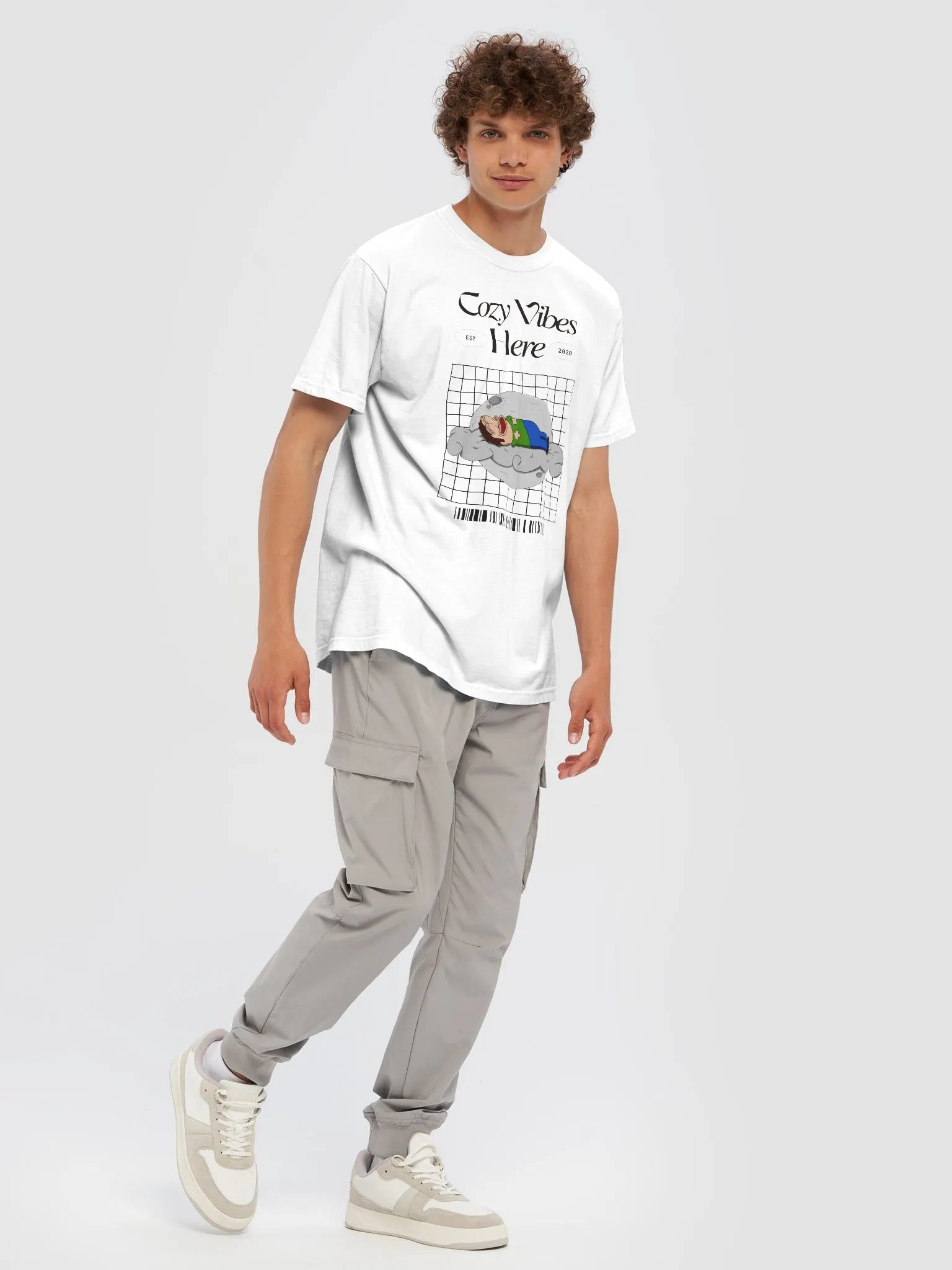 Cozy Vibes Here Shirt (White Edition) product image (7)