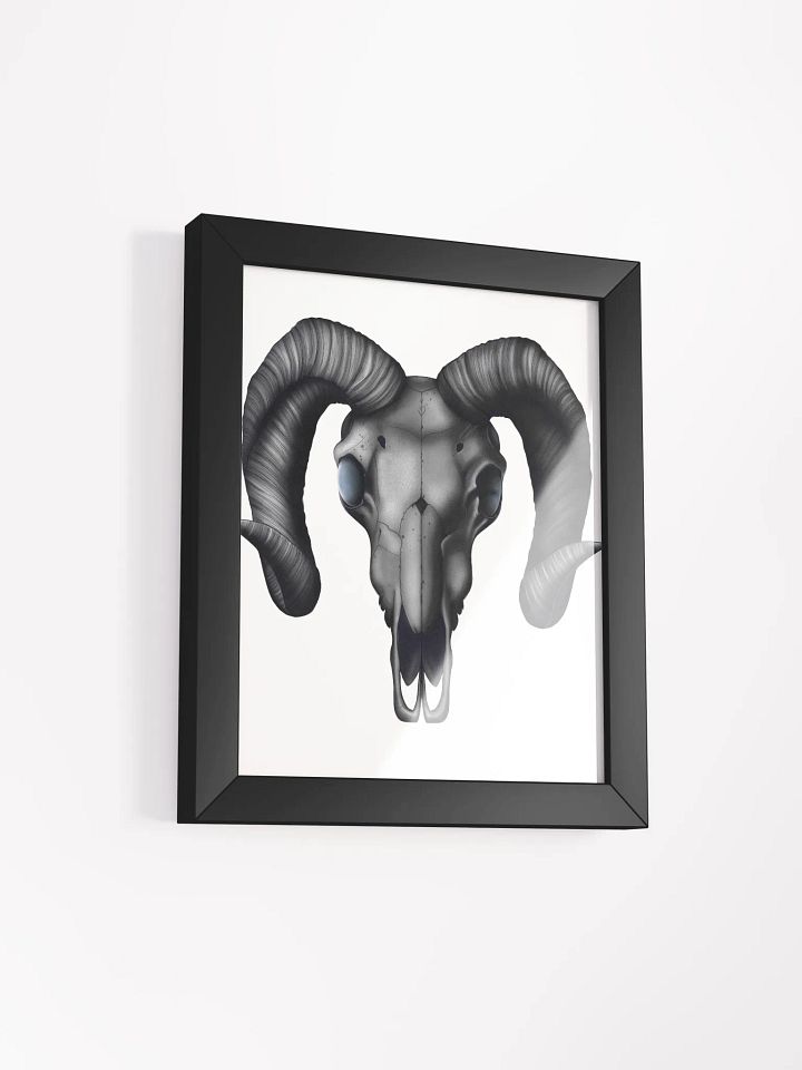 Dramatic Ram Skull Framed Matte Poster product image (11)