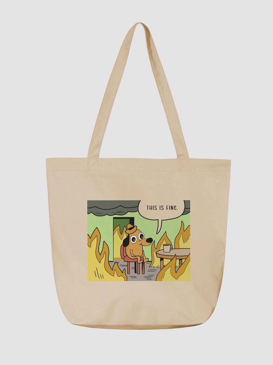 "This is fine" Bag (medium size) product image (3)