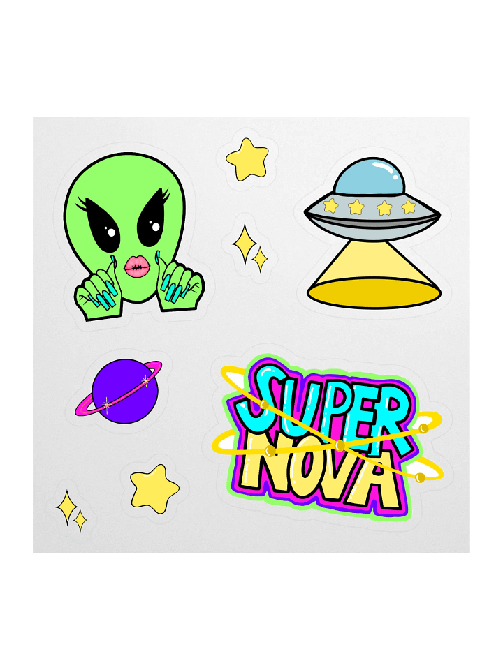 THE SPACE COLLECTION STICKER SHEET product image (1)