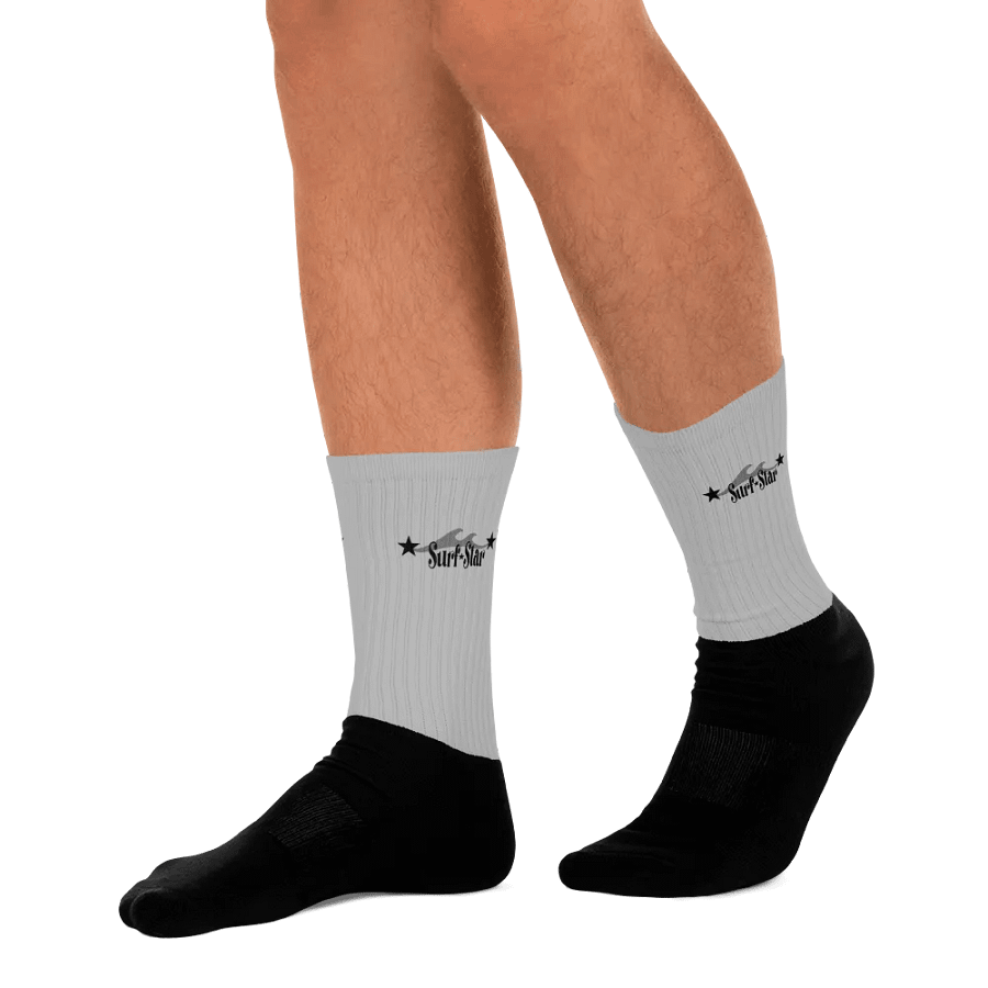 Surf star logo, gray socks product image (11)