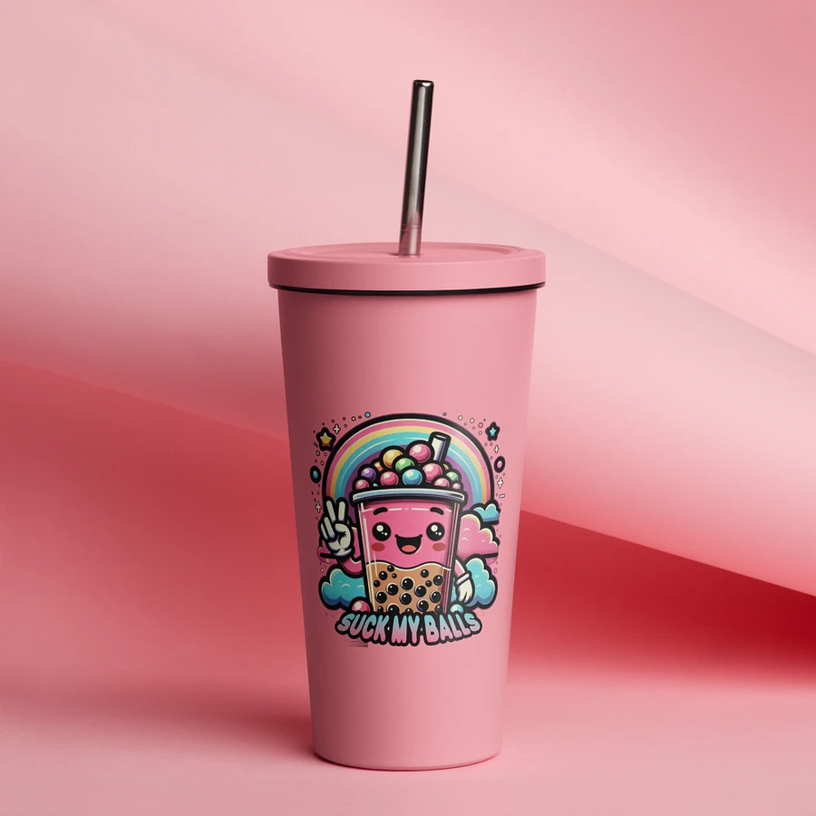 Suck My Balls - Allcolor Insulated Tumbler with Straw product image (3)