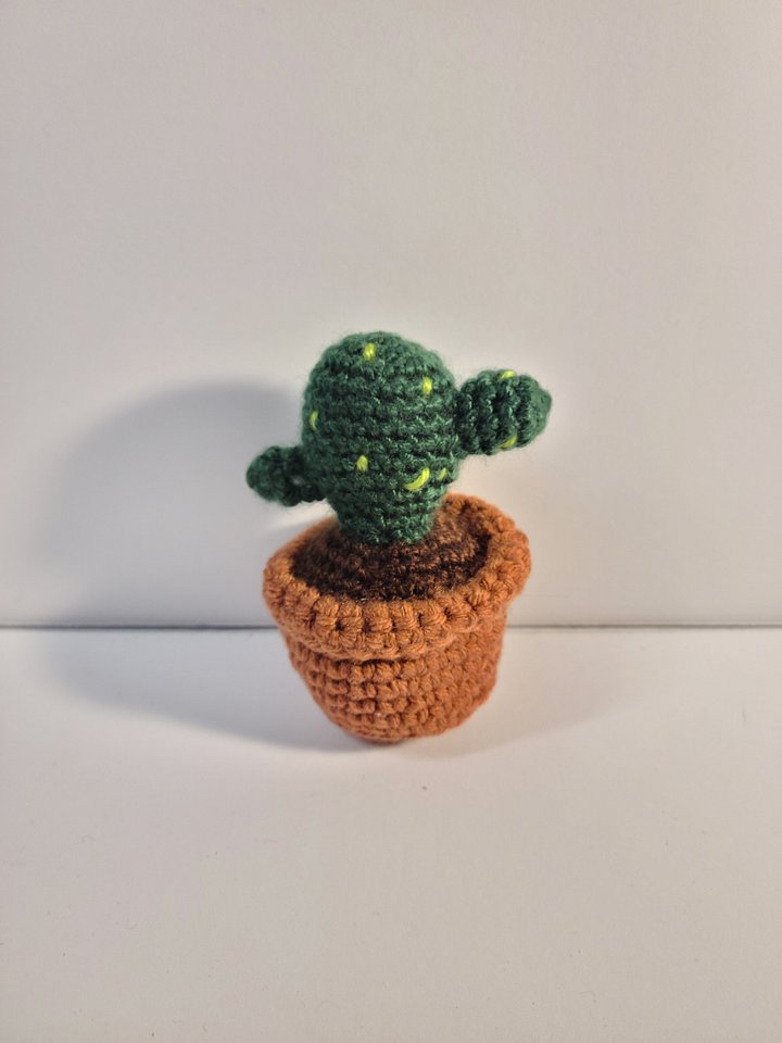 Handmade Amigurumi Mini Cactus Stuffed Animal product image (1)
