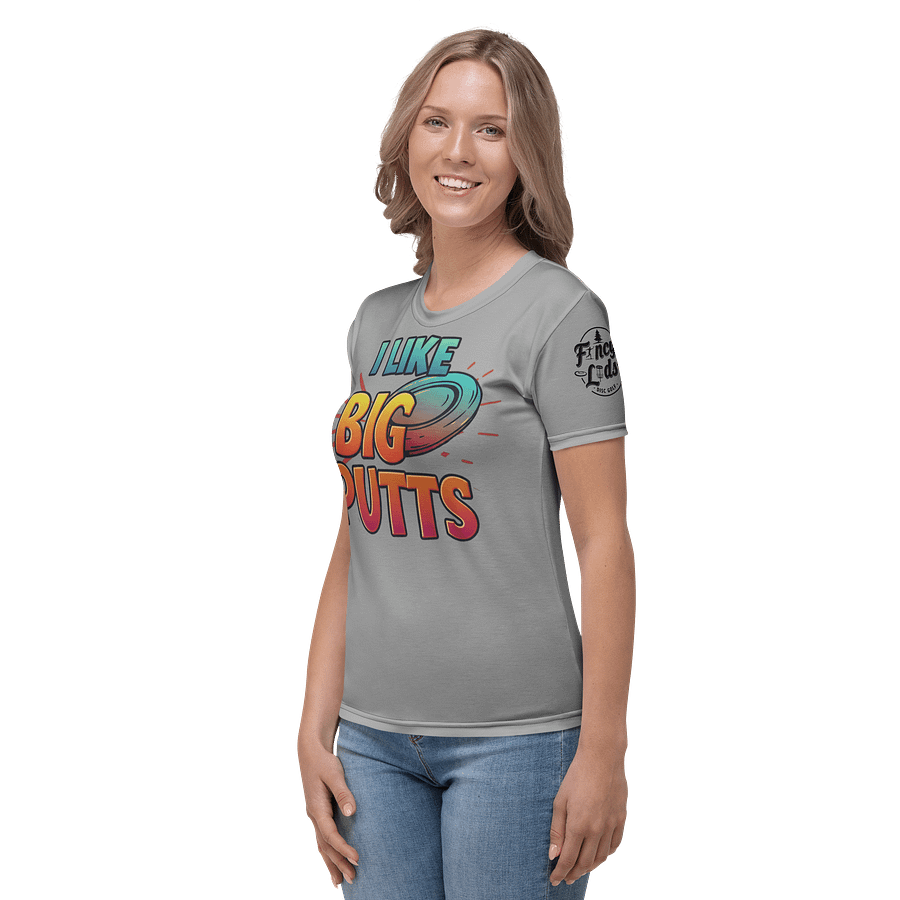 Fancy Lads Women's Grey T-shirt "I Like Big Putts" product image (3)