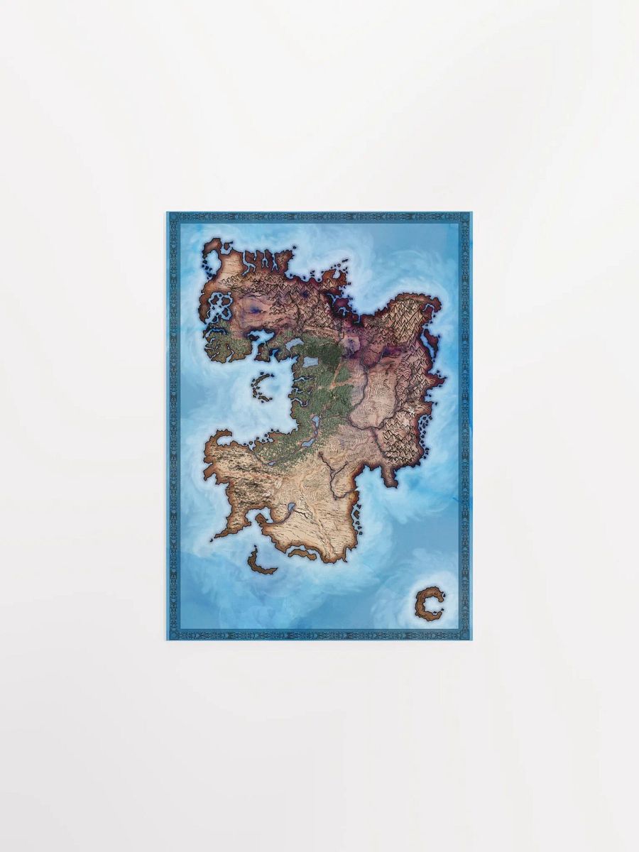 Blank Map Poster Print product image (1)