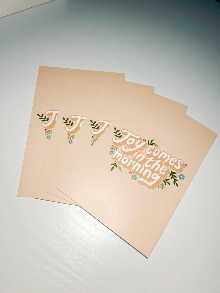Joy Comes in The Morning Print product image (2)