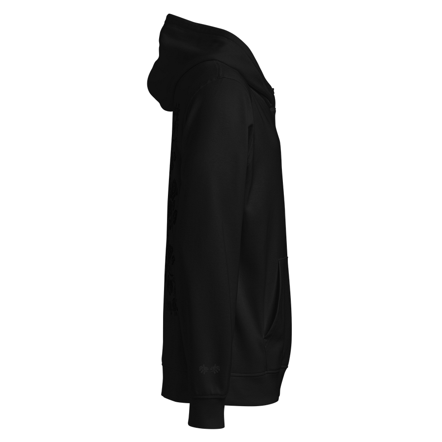 Petrifiedeye Black Spanish Rose Mural Hoodie product image (4)