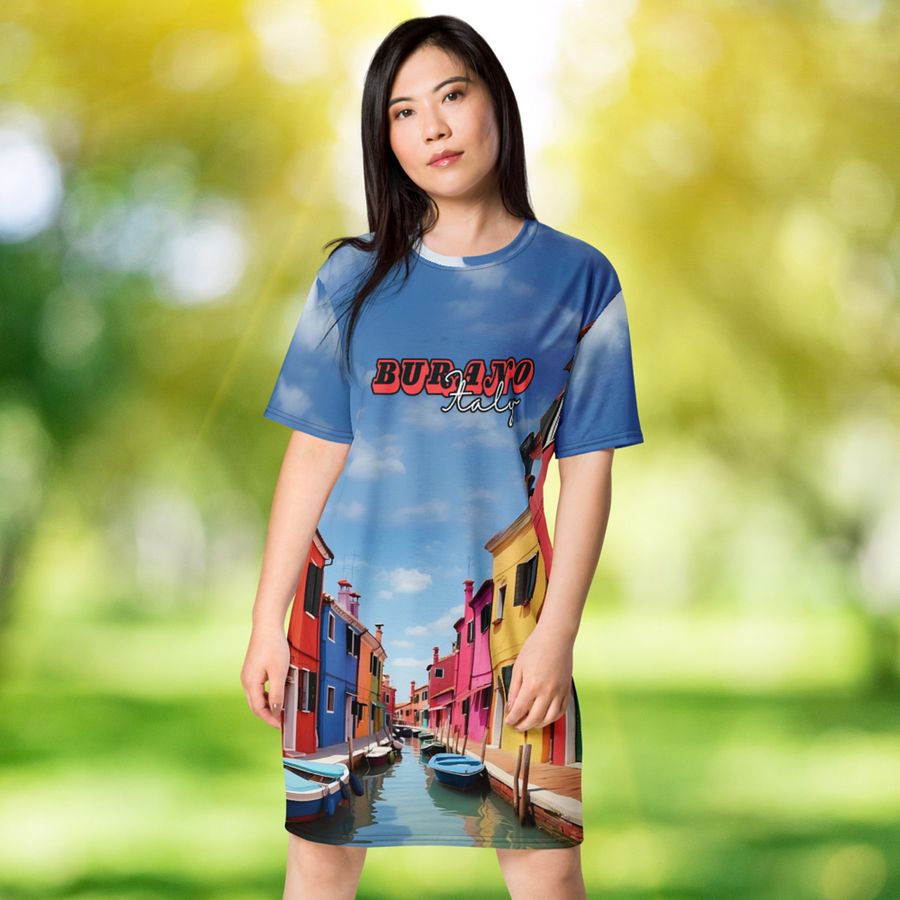 Burano Italy T-shirt Dress product image (4)