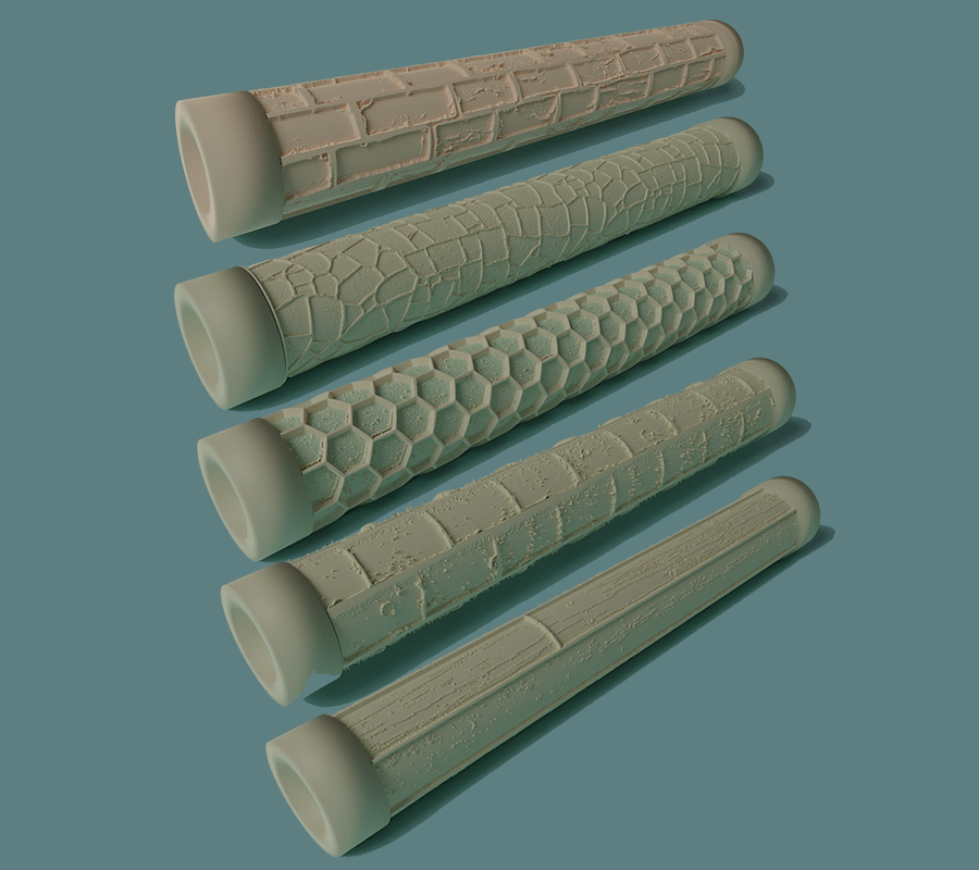 Textured roller combo kit (STL Digital file) product image (1)