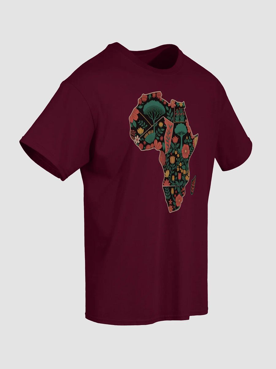 Map of Africa Floral Flower Design Midweight T-shirt product image (56)