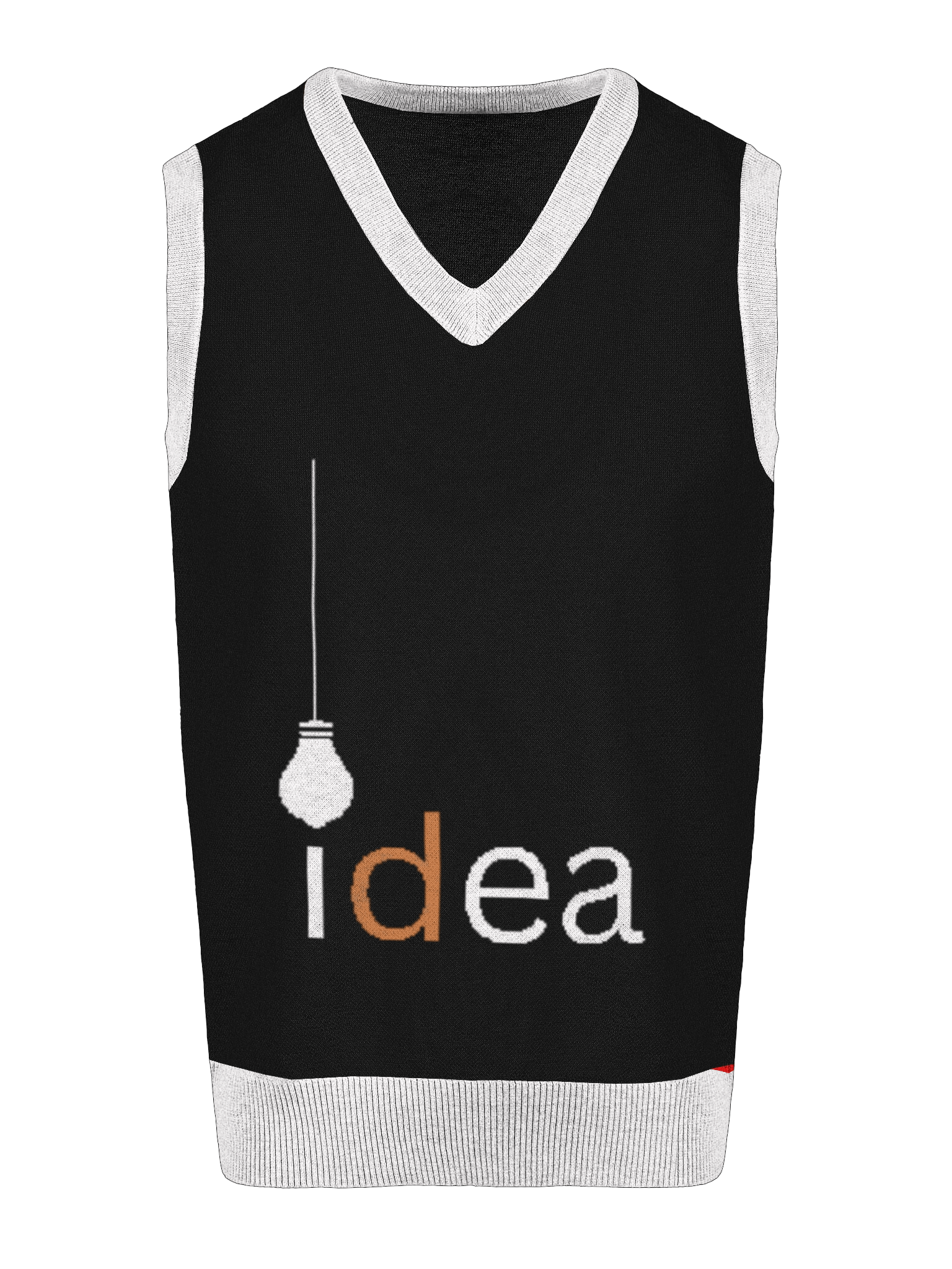 Idea Logo Knitted V-Neck Vest product image (2)