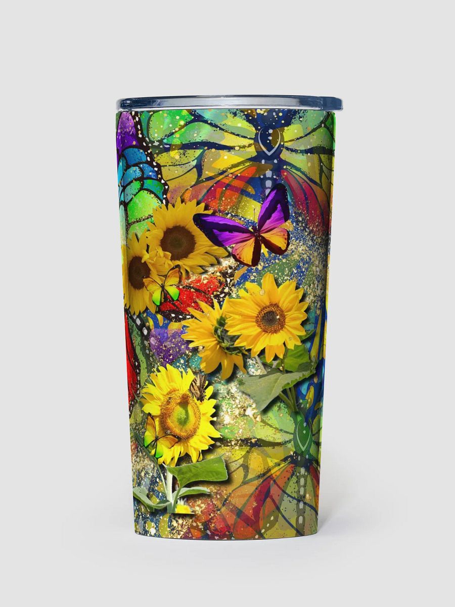 Butterfly and Sunflower summer Tumbler gift for summer parties friends colleagues product image (1)
