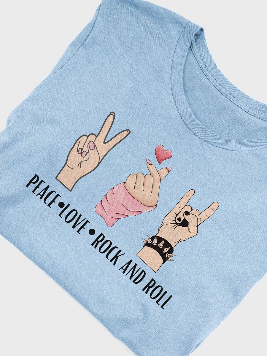 Peace Love Rock And Roll - Unisex T-shirt Bella Canvas 3001 product image (23)