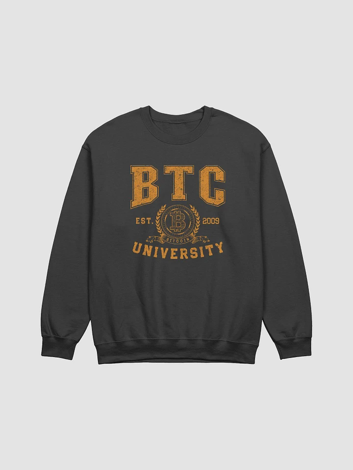 Bitcoin BTC University College Crypto Currency Blockchain Sweatshirt. product image (4)