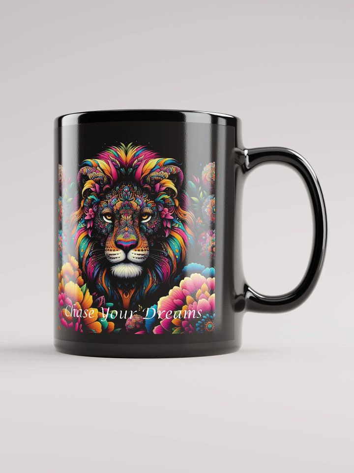 "Chase Your Dreams" #Motivational Glossy Black Mug product image (1)