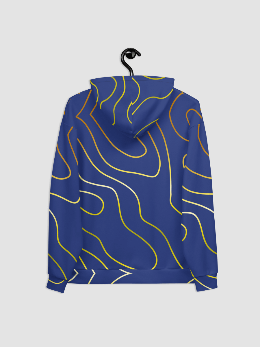 Blue & Gold Topography Hoodie product image (6)
