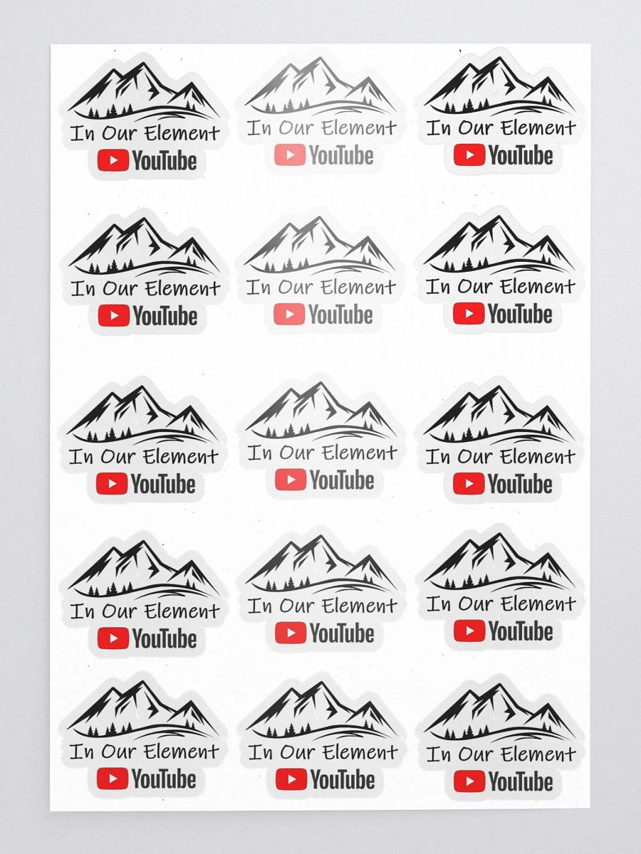 In Our Element / YouTube Decals X 15 (Small) product image (1)