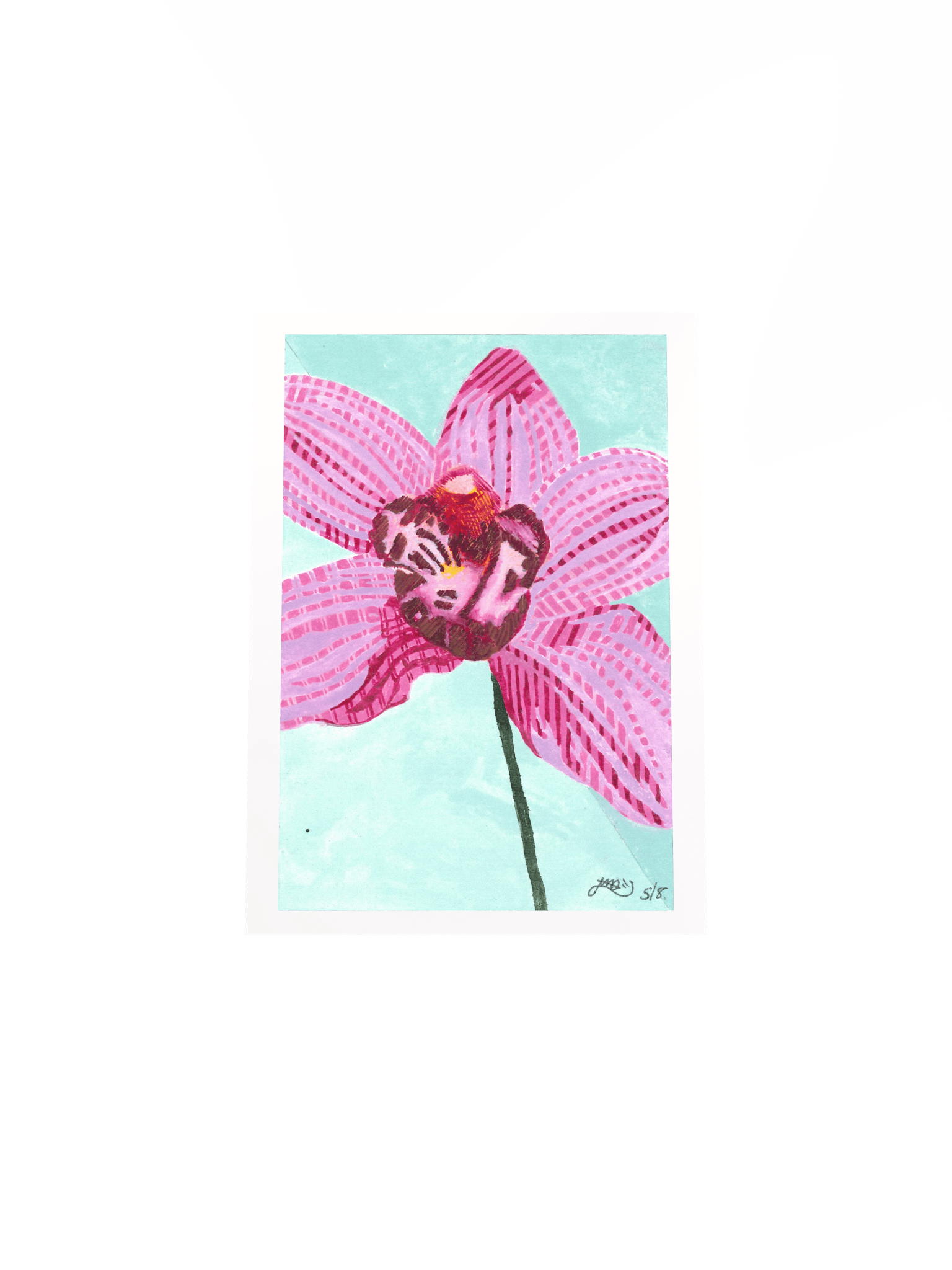 Memory Orchid ( 5"x7" Poster/Matt) product image (4)