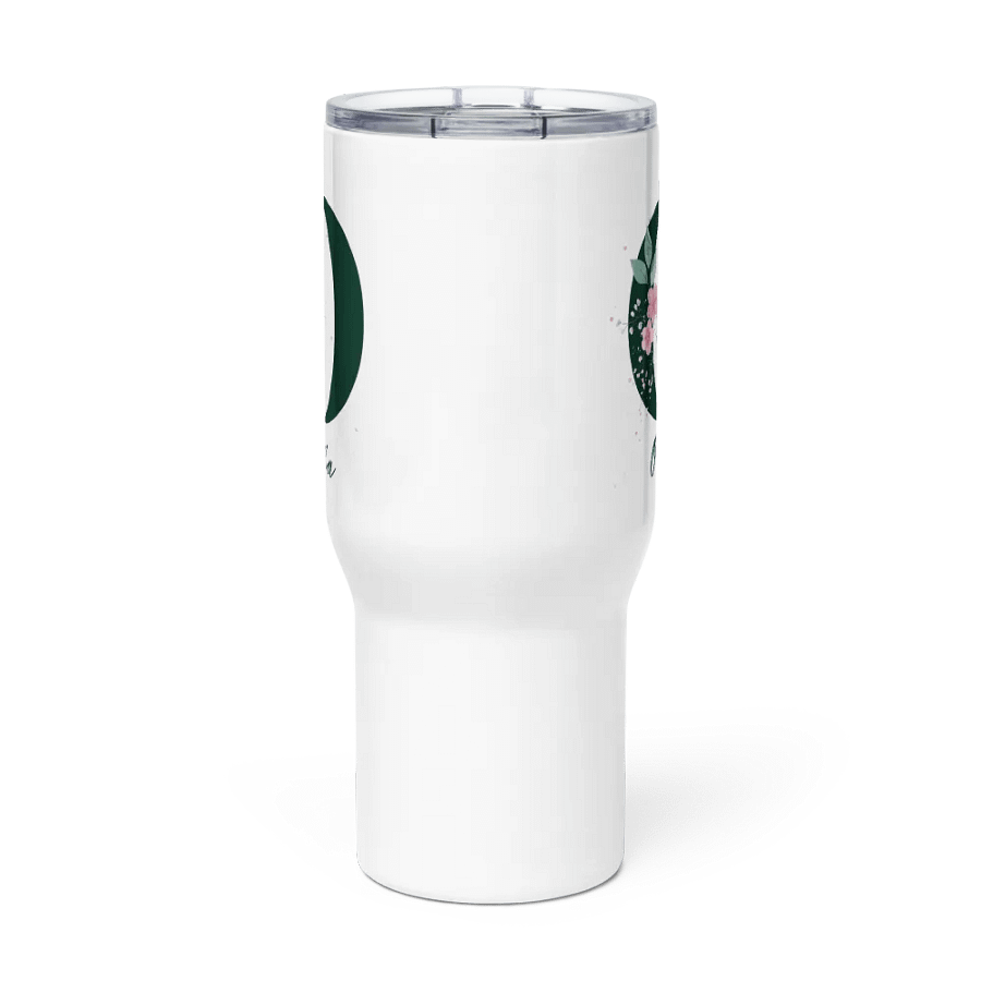 Personalized Floral Monogram Travel Mug – Elegant Custom Tumbler for Coffee & Tea product image (2)